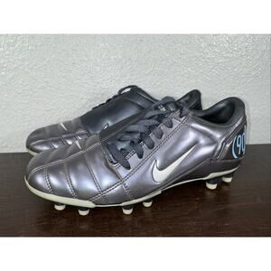 NIKE TOTAL 90 III 3FG NAVY SOCCER CLEATS SHOES VINTAGE WOMEN’S US 8.5
